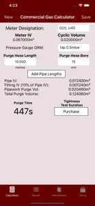 Commercial Gas Calculator screenshot #1 for iPhone