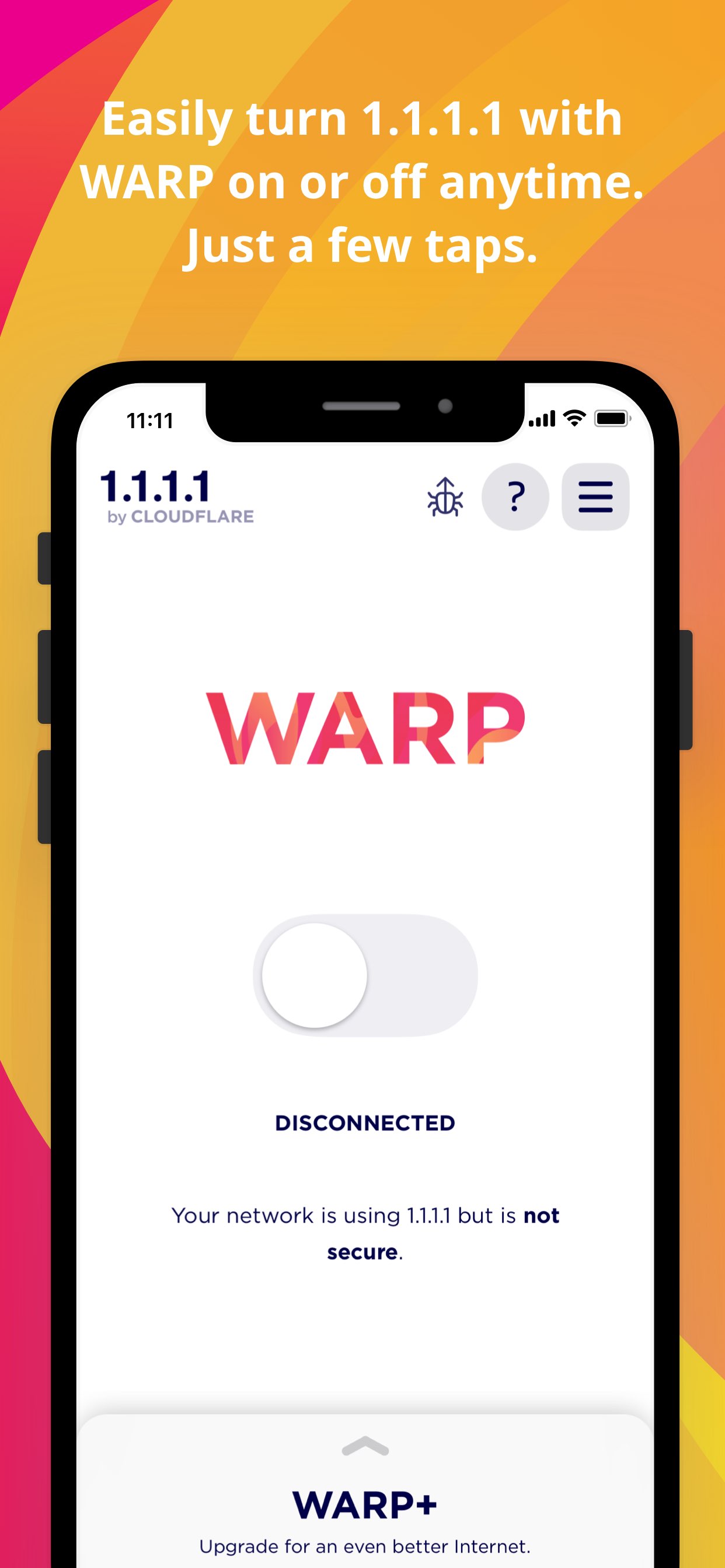 1.1.1.1： Faster Internet 截图 1