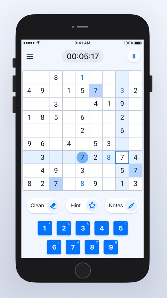 #4. Sudoku Classic Puzzle Games (iOS) 由: B6 Games LLC