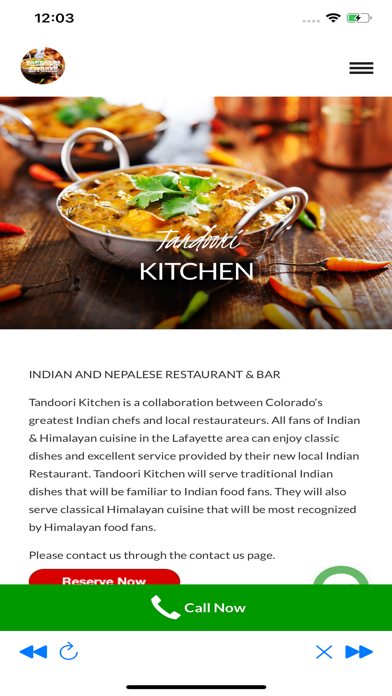 eatTandoori iPhone screenshot 1 - Food & Drink app