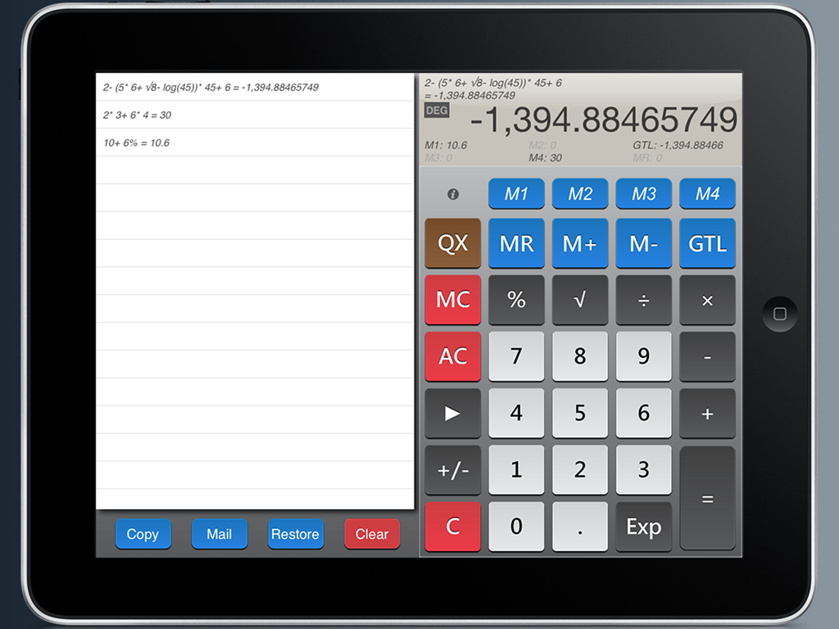 CalcQX LITE - the calculator screenshot 6