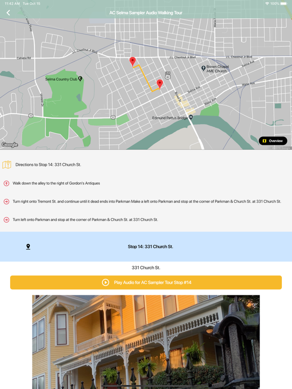 Tour Selma iPad screenshot 3 - Travel app