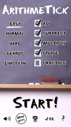Capture d'écran de ArithmeTick - Math Flash Cards sur iPhone 1
