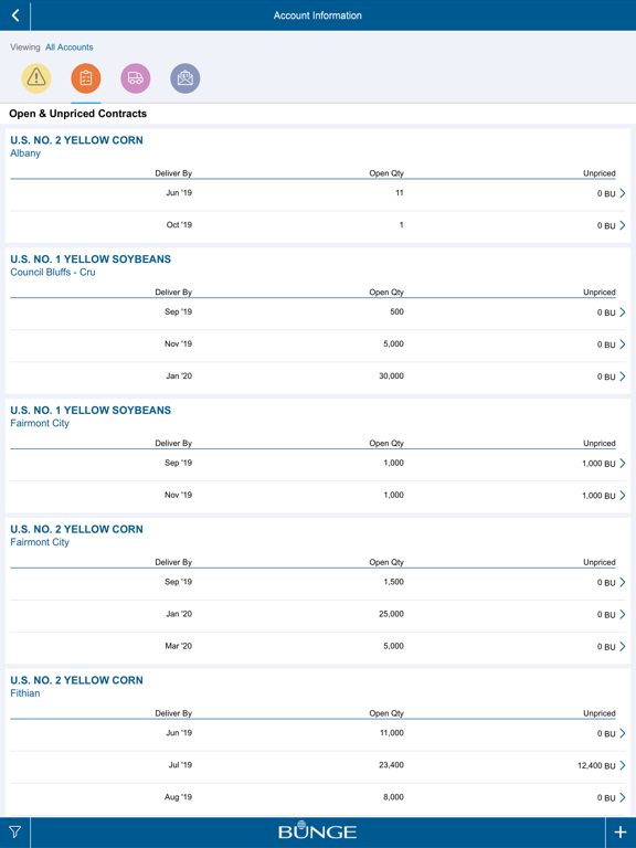 Bunge Mobile iPad screenshot 2 - Business app