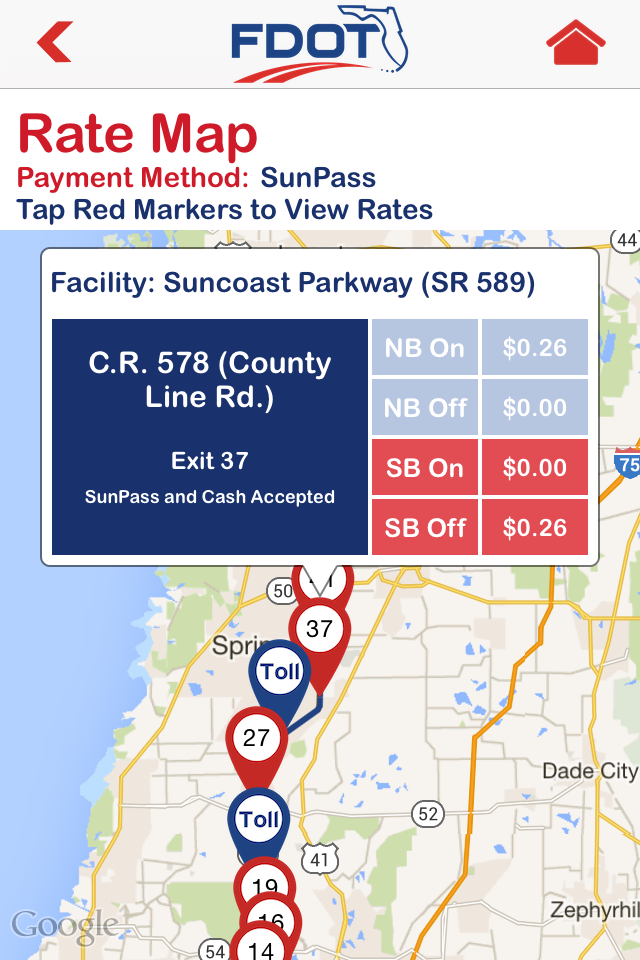 FDOT Toll Calculator