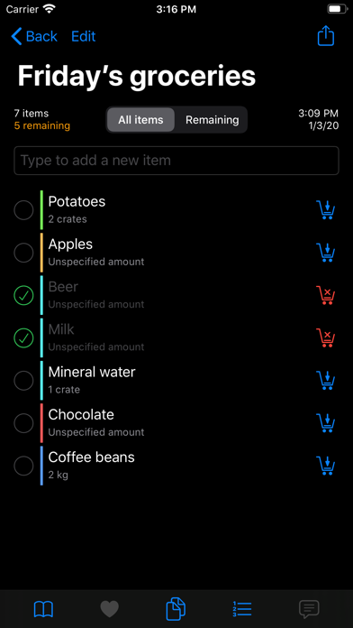 Luc's Grocery List screenshot 3