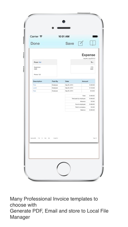 Time Tracker business invoice screenshot-3