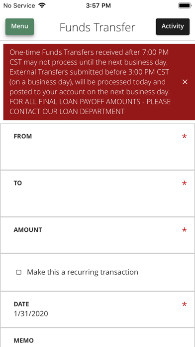 Ohnward Bank & Trust Screenshot 2 - AppWisp.com Ohnward Bank & Trust Screenshot 2 - AppWisp.com