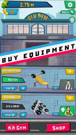 The game Gym Tycoon: Idle Clicker Game screenshot Gym Tycoon: Idle Clicker apk