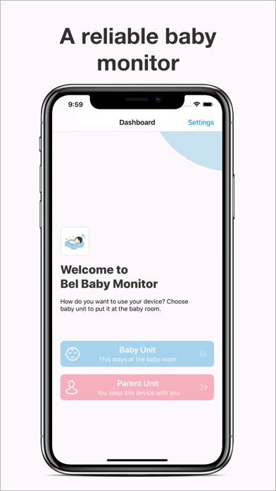 Babymonitor Bel - 3G baby appのおすすめ画像1