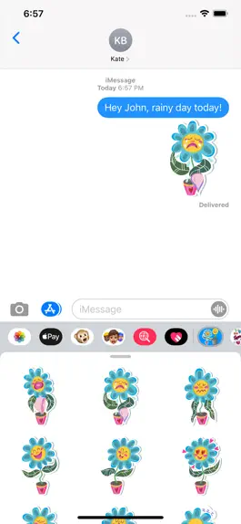 Game screenshot Flower Power Emoji Stickers mod apk
