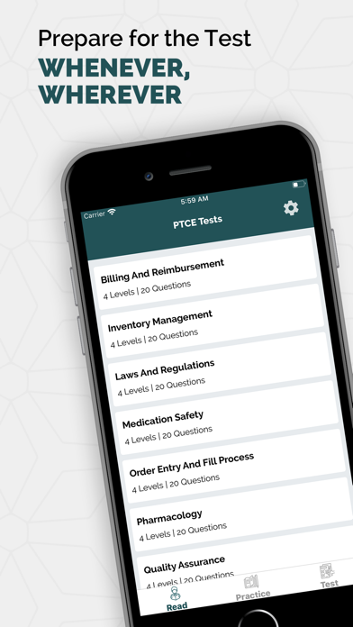 PTCE Practice Tests Screenshot