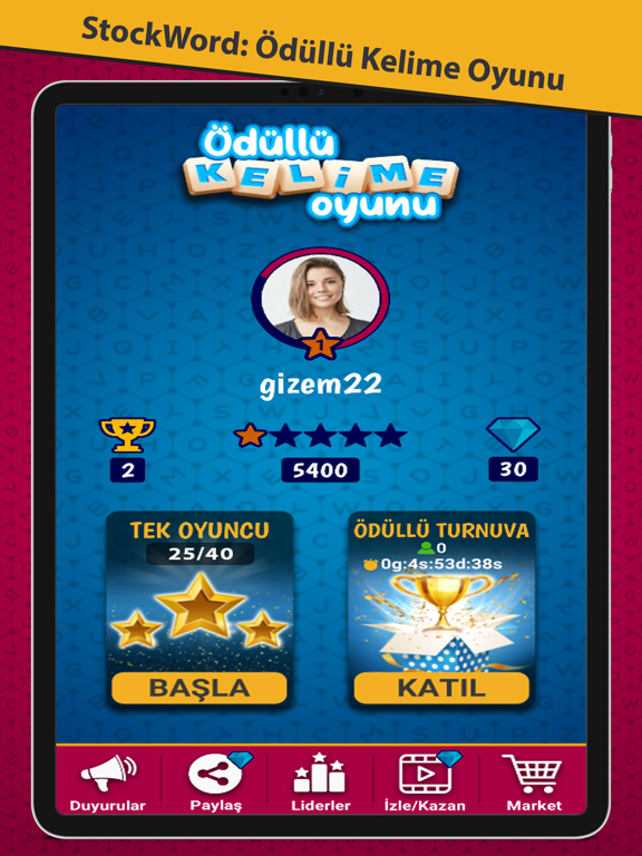 Screenshot #4 pour StockWord: Ödüllü Kelime Oyunu