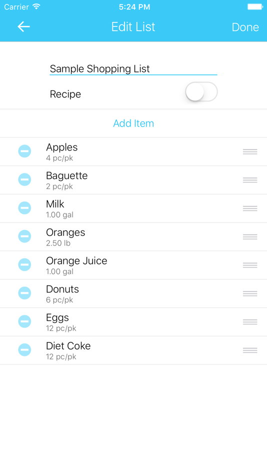 #3. Grocery Listr | Lists (iOS) 由: Baldeep Hira