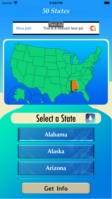 50 States Info Lite Screenshot