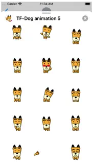 tf-dog animation 5 stickers iphone screenshot 2