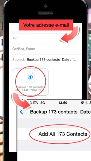 Capture d'écran de Sauvegarde Des Contacts ! sur iPhone 5