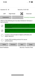 Exam Simulator For Security+ screenshot #8 for iPhone