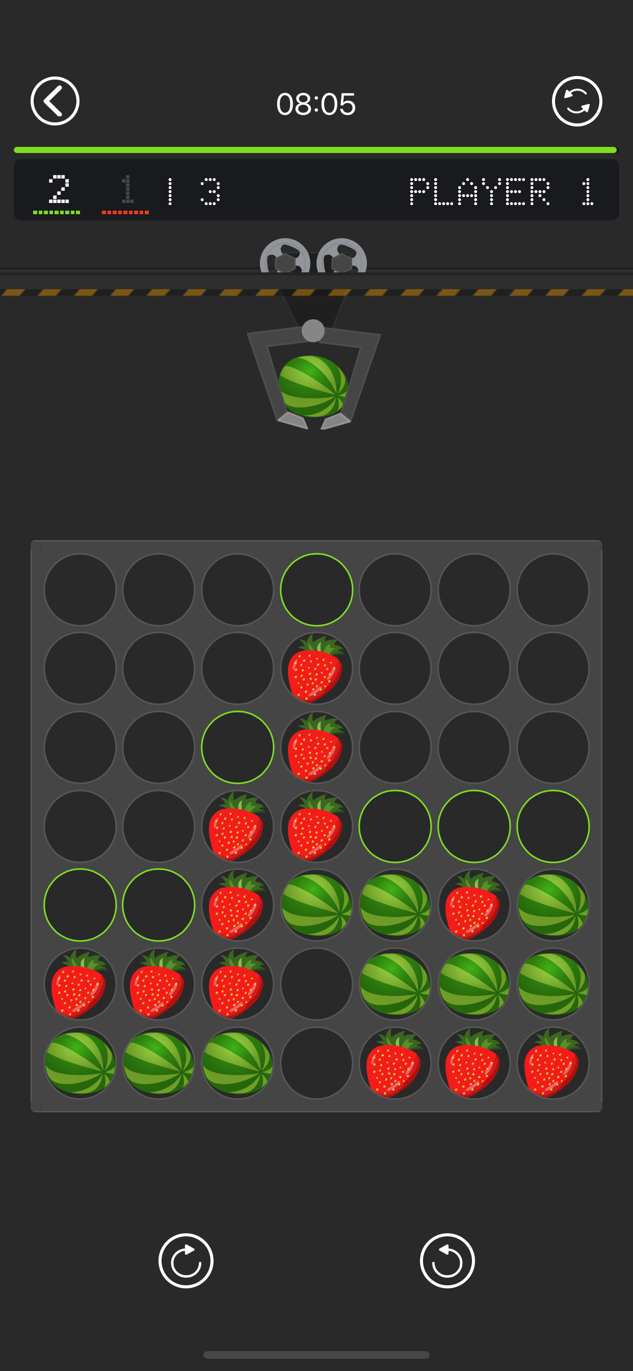 4 in a row. Brain game