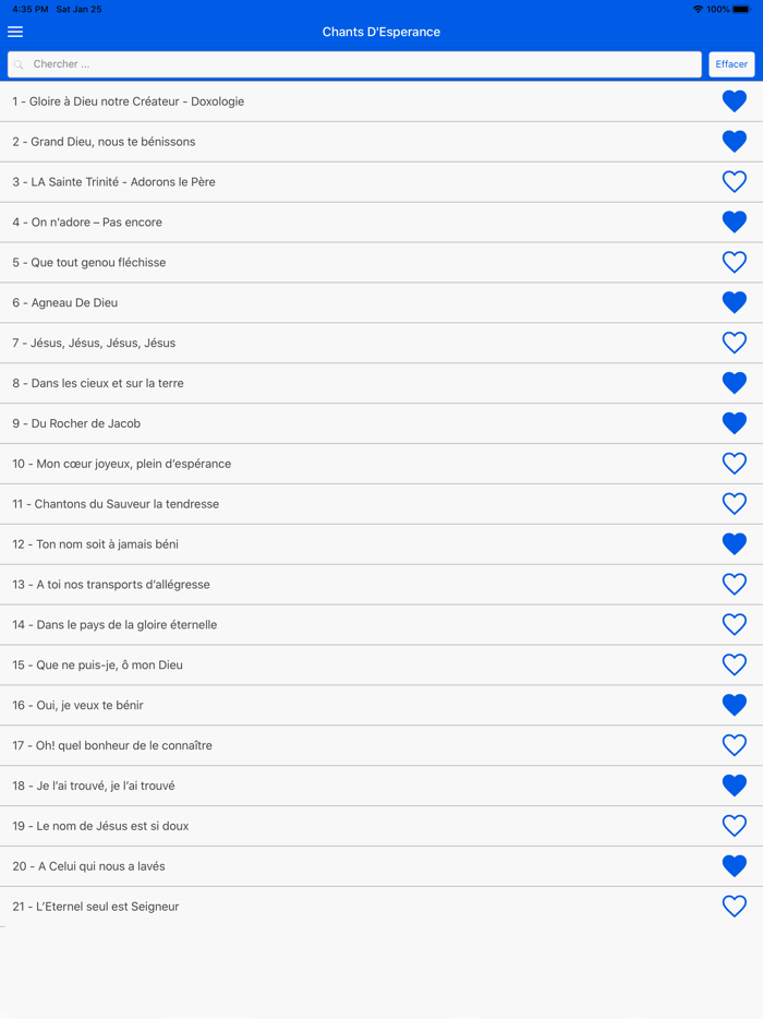 Chants DEsperance Tunes