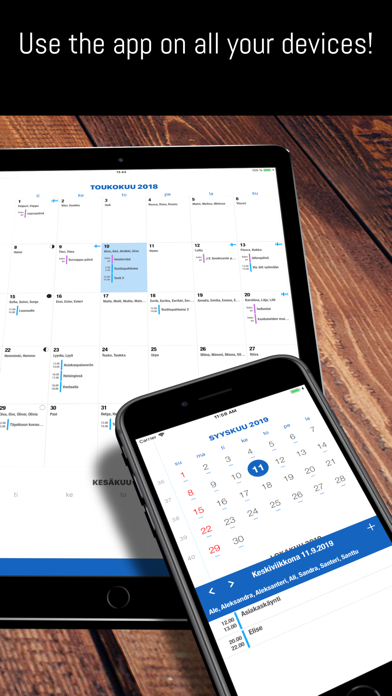 Finnish calendar Screenshot