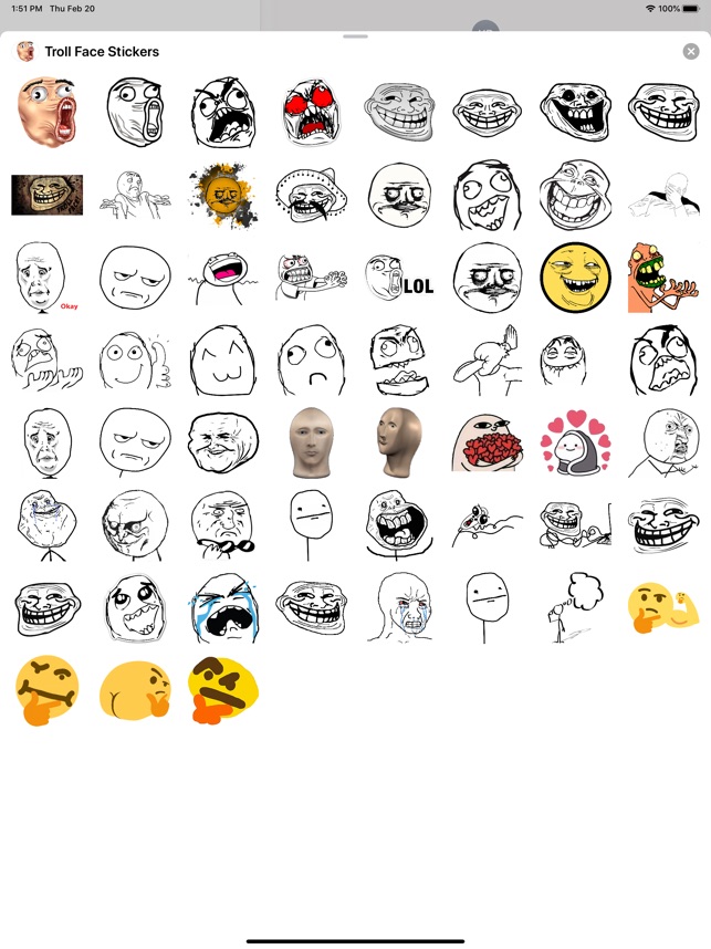 Troll Face Emoji Stickers on the App Store