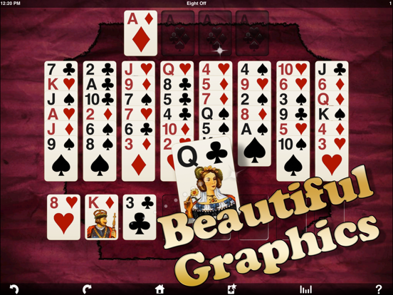 Eric's FreeCell Solitaire HD iPad app afbeelding 3