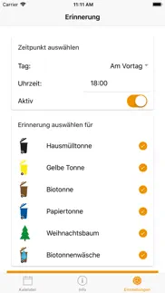 abfall-app erfurt iphone screenshot 3