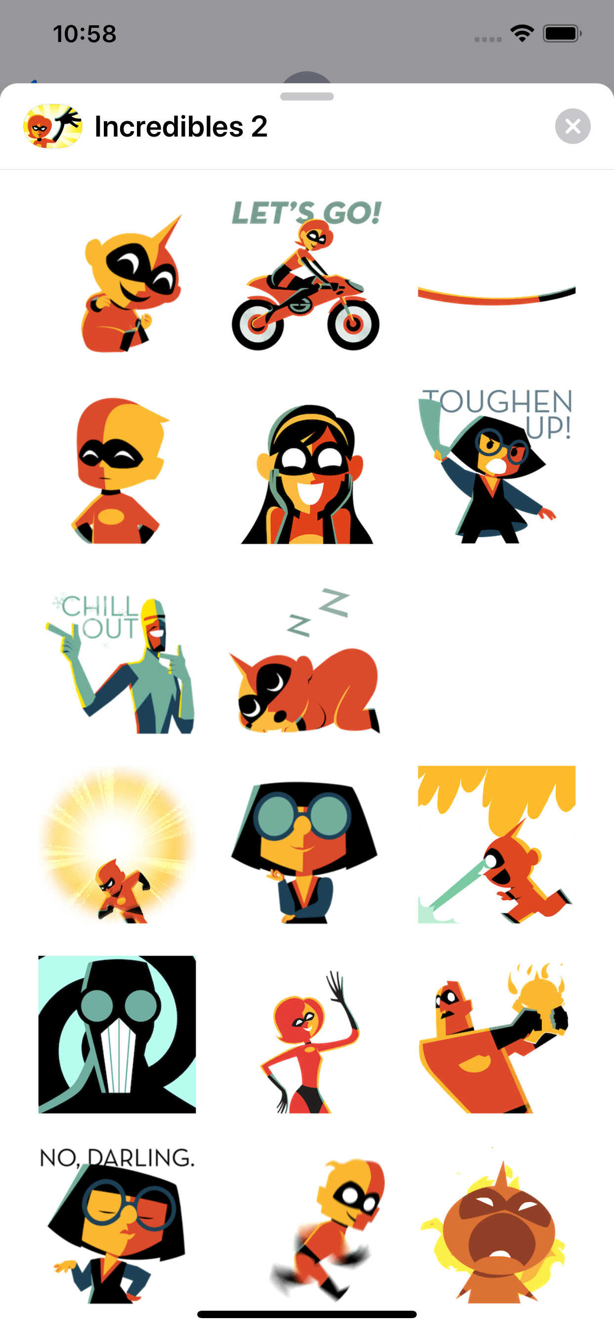 Pixar Stickers: Incredibles 2 screenshot 3
