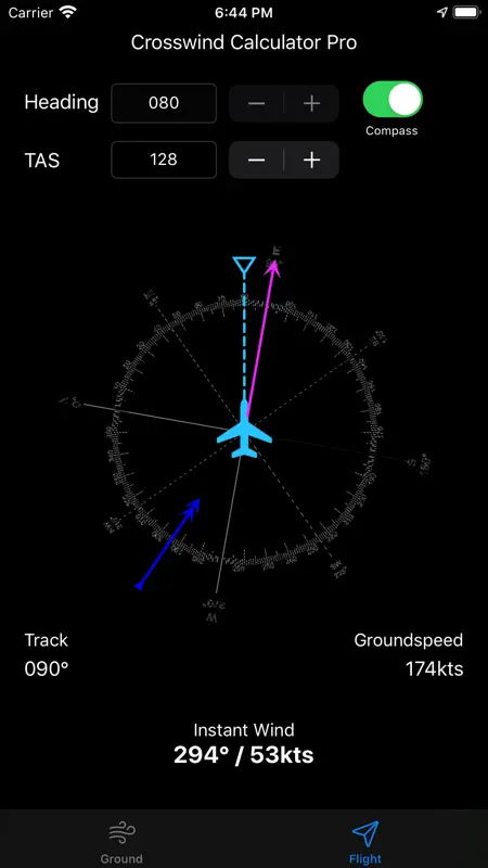 Crosswind Calculator Pro screenshot 2 of 3