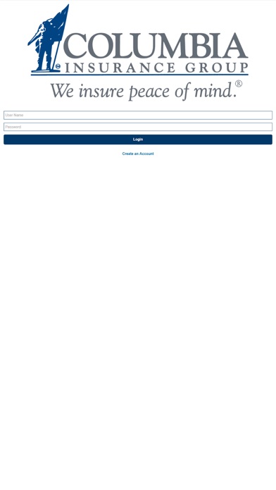 Columbia Insurance Screenshot