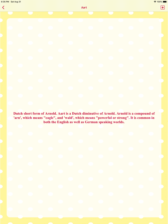 Screenshot #5 pour Baby Names Dictionary