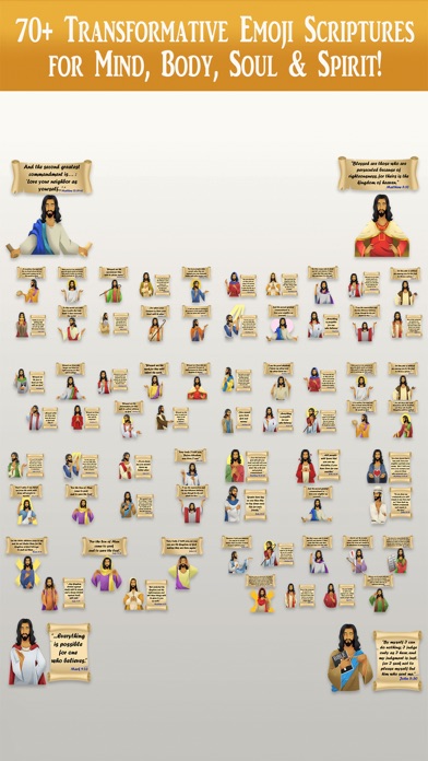 Screenshot #1 pour Jesus Speaks Scripture Emoji's