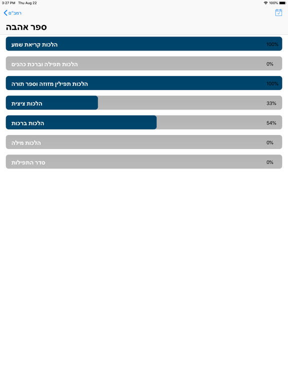 Torah Tracker iPad screenshot 10 - Reference app