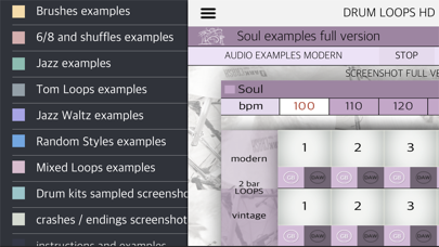 Screenshot #3 pour Drum Loops HD Light