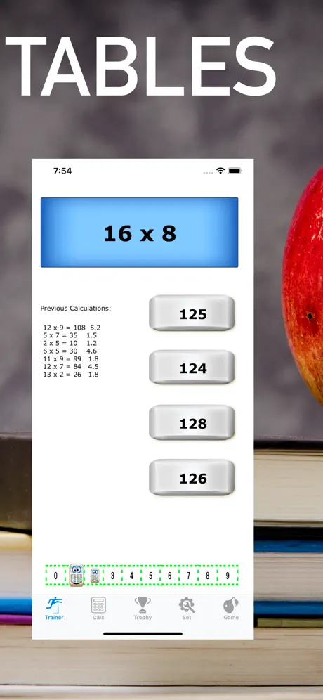 12x12 calculation tables