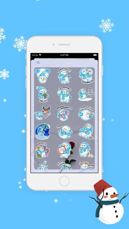 大眼睛雪人蓝蓝