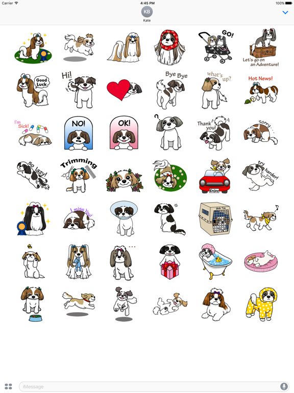 Screenshot #4 pour Sweet Shih Tzu Dog Sticker