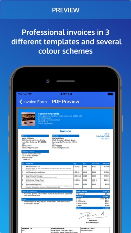 Invoice Pro. Invoice on the go screenshot-3