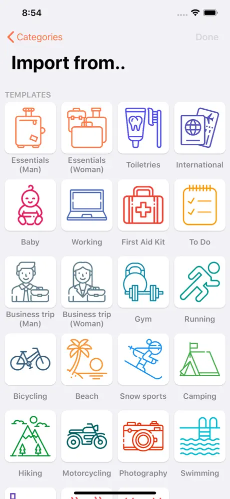 《ToPack》出行收拾行李助手 应用截图
