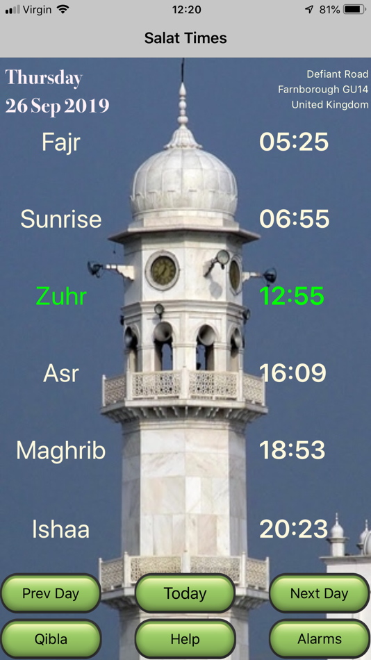 #1. Salat Calculator - MAUK (iOS) 由: Majlis Ansarullah UK