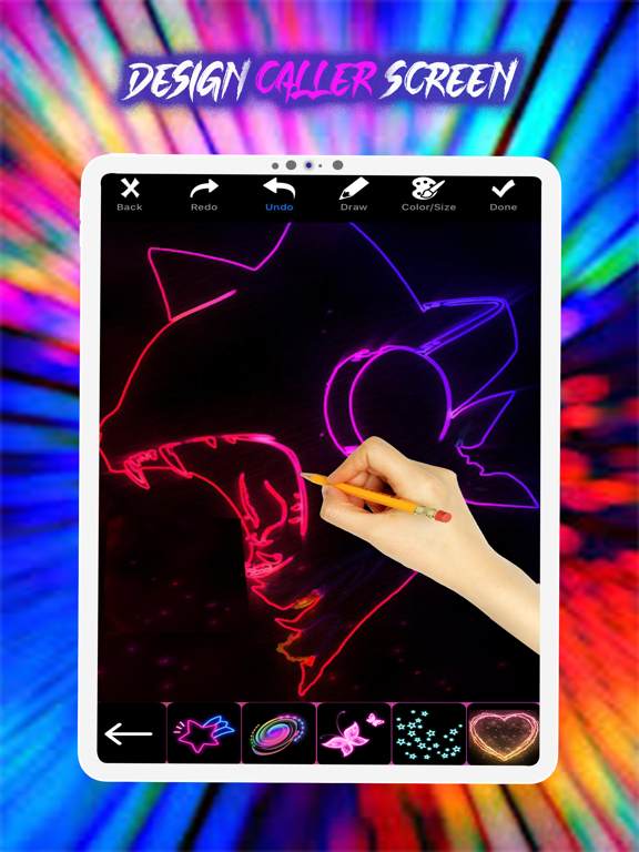 Color Phone Ring: Colorfy Call iPad screenshot 4 - Graphics & Design app