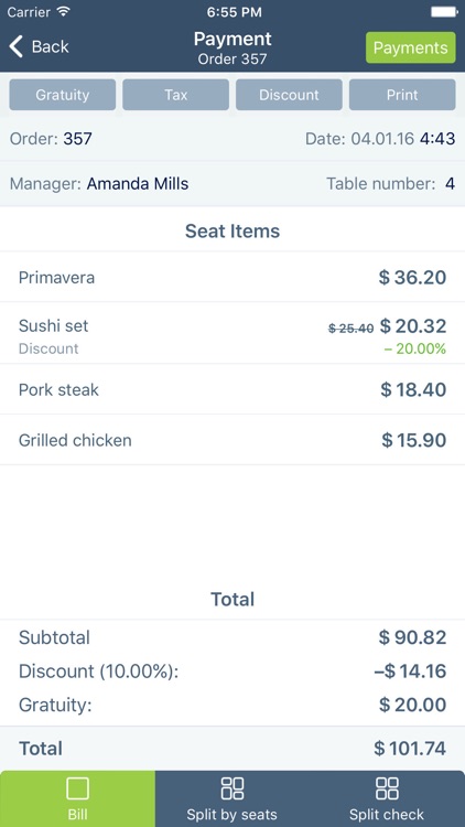 Aptito Restaurant&Retail mPOS screenshot-3