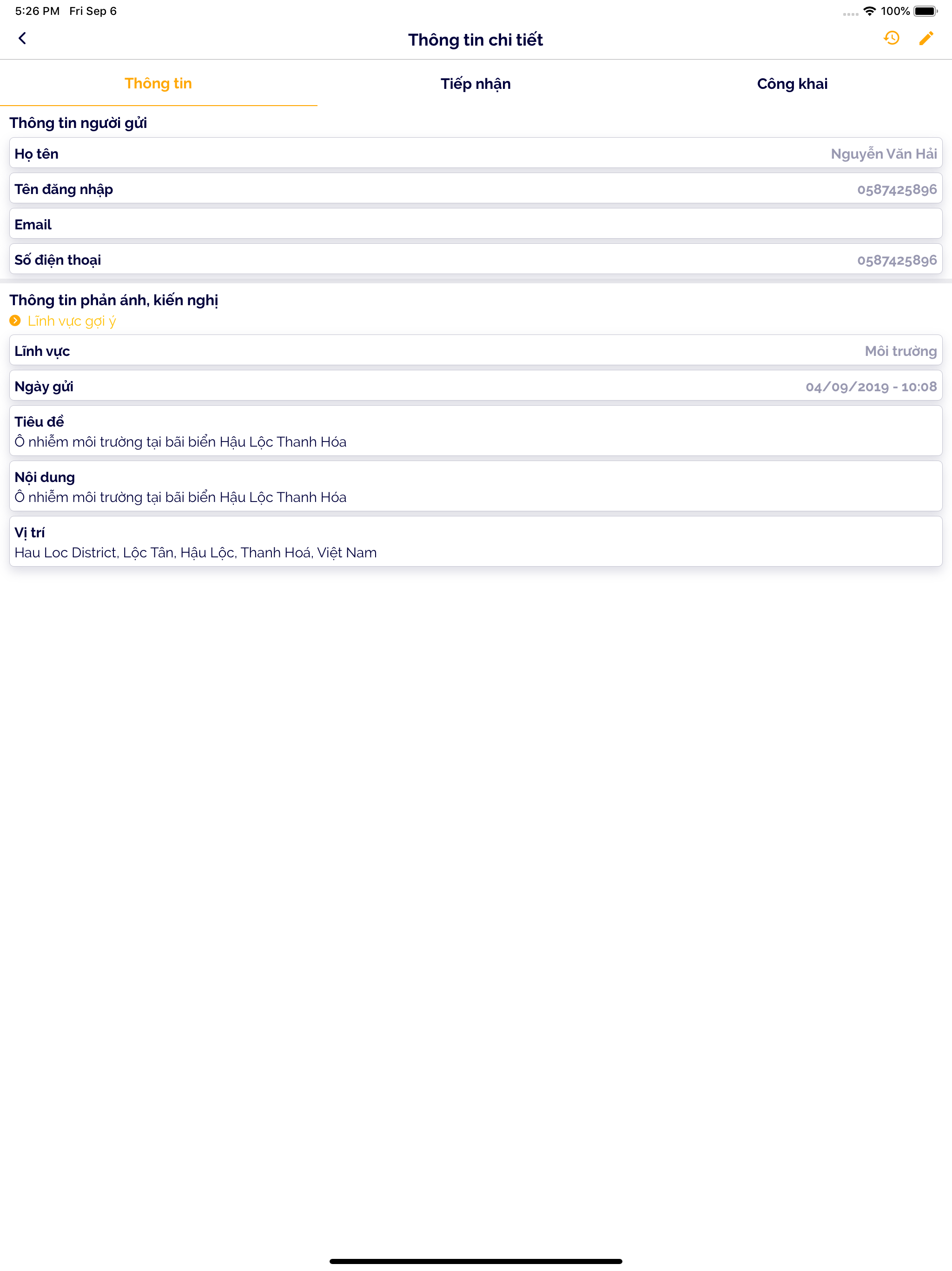 Quản lý phản hồi Thanh Hóa screenshot 8