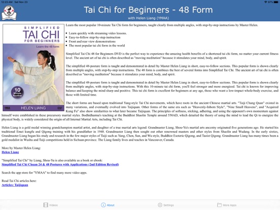 Screenshot #5 pour Tai Chi for Beginners 48 Form