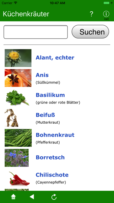 Küchenkräuter Screenshot