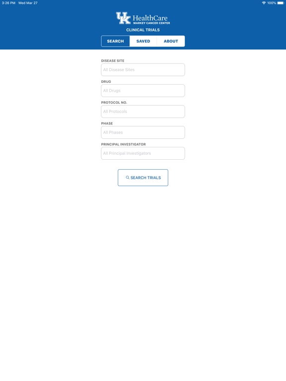 Screenshot #4 pour Markey Cancer Clinical Trials