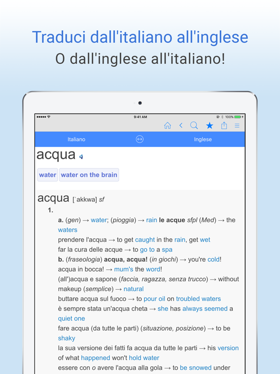 Screenshot #4 pour Dizionario Italiano-Inglese.