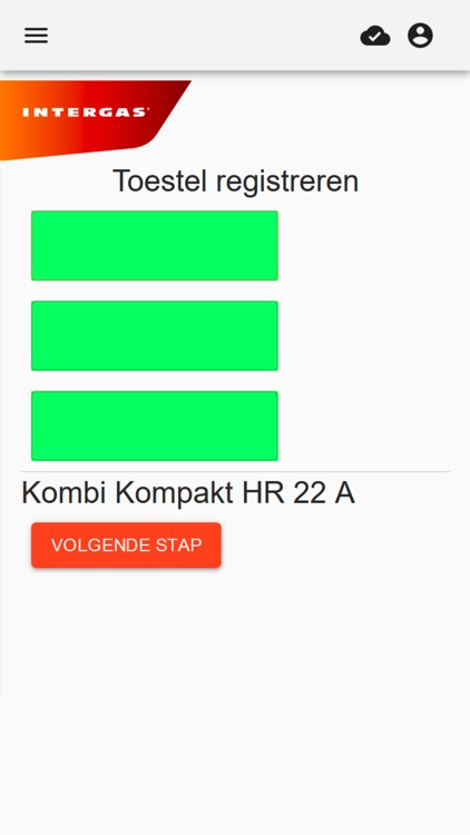 Intergas Toestelregistratie