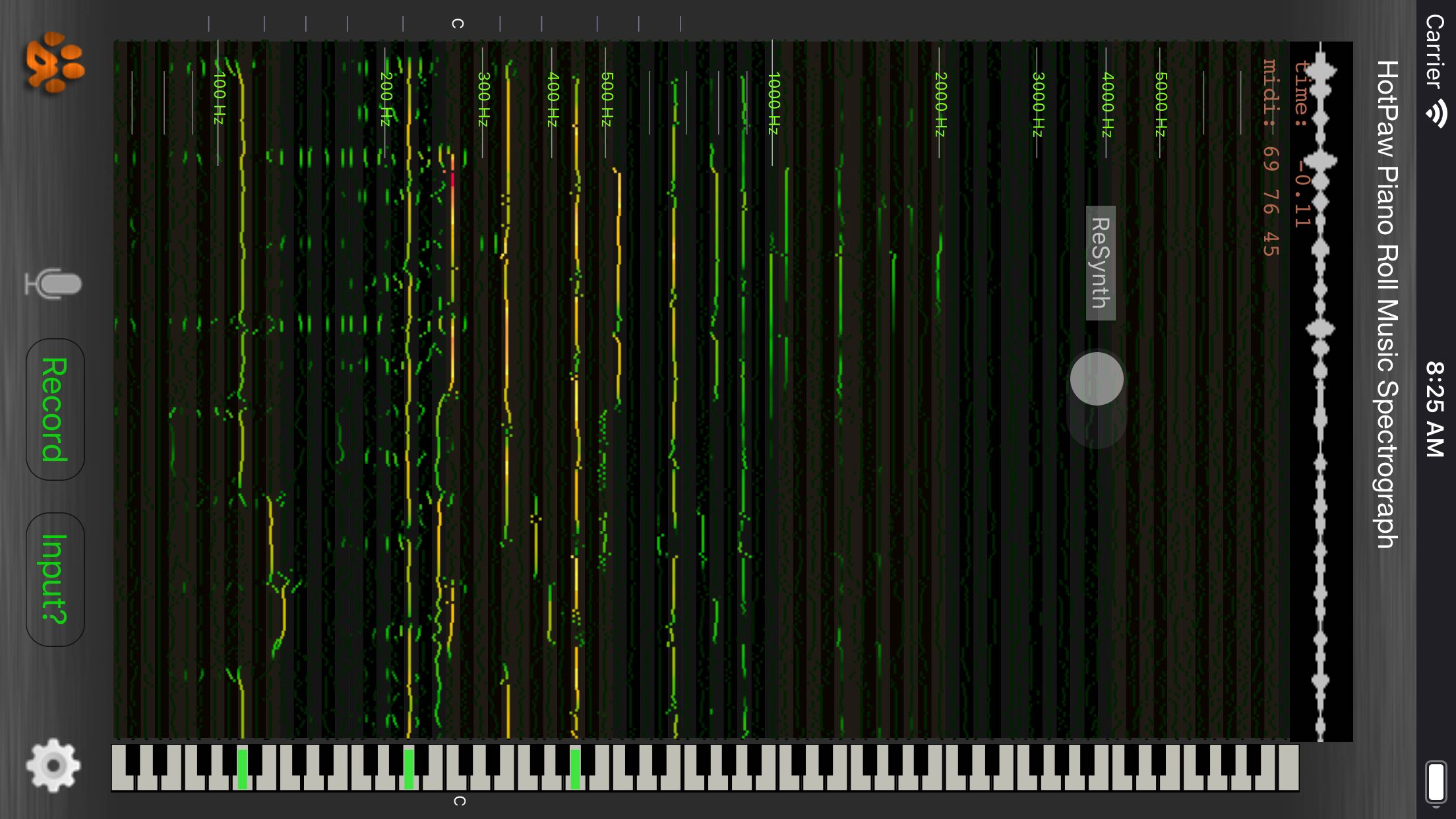 Music Spectrograph